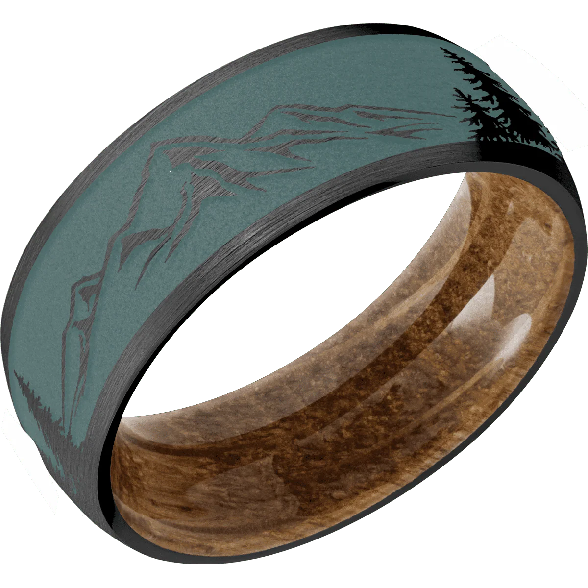 Zirconium + Satin Finish + Whiskey Barrel - Image 2