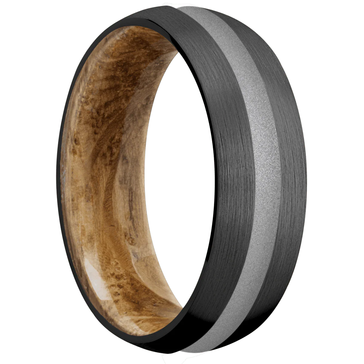 Zirconium + Satin Finish + Whiskey Barrel