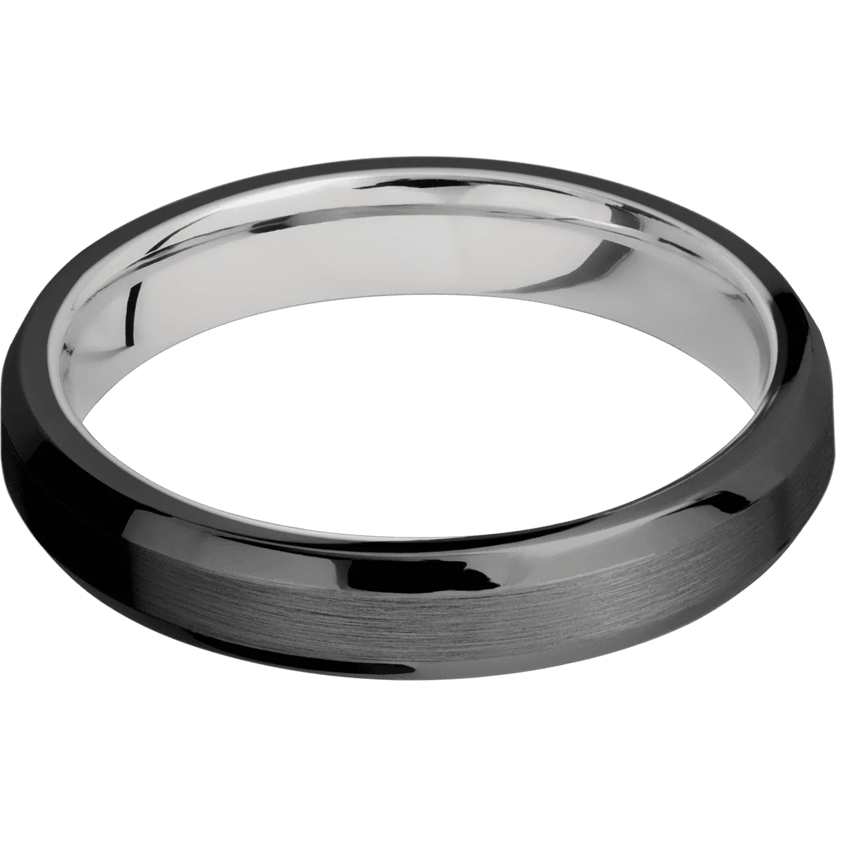 Zirconium + Satin , Polish Finish + 10K White Gold - Image 3