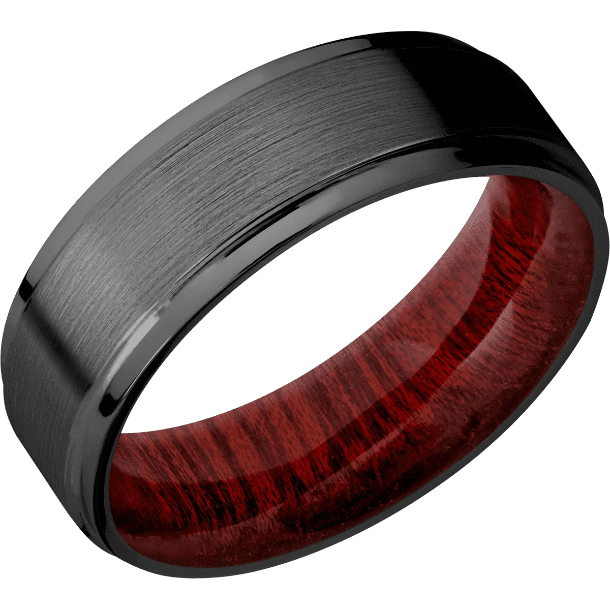 Zirconium + Satin , Polish Finish + Blood Wood - Image 2