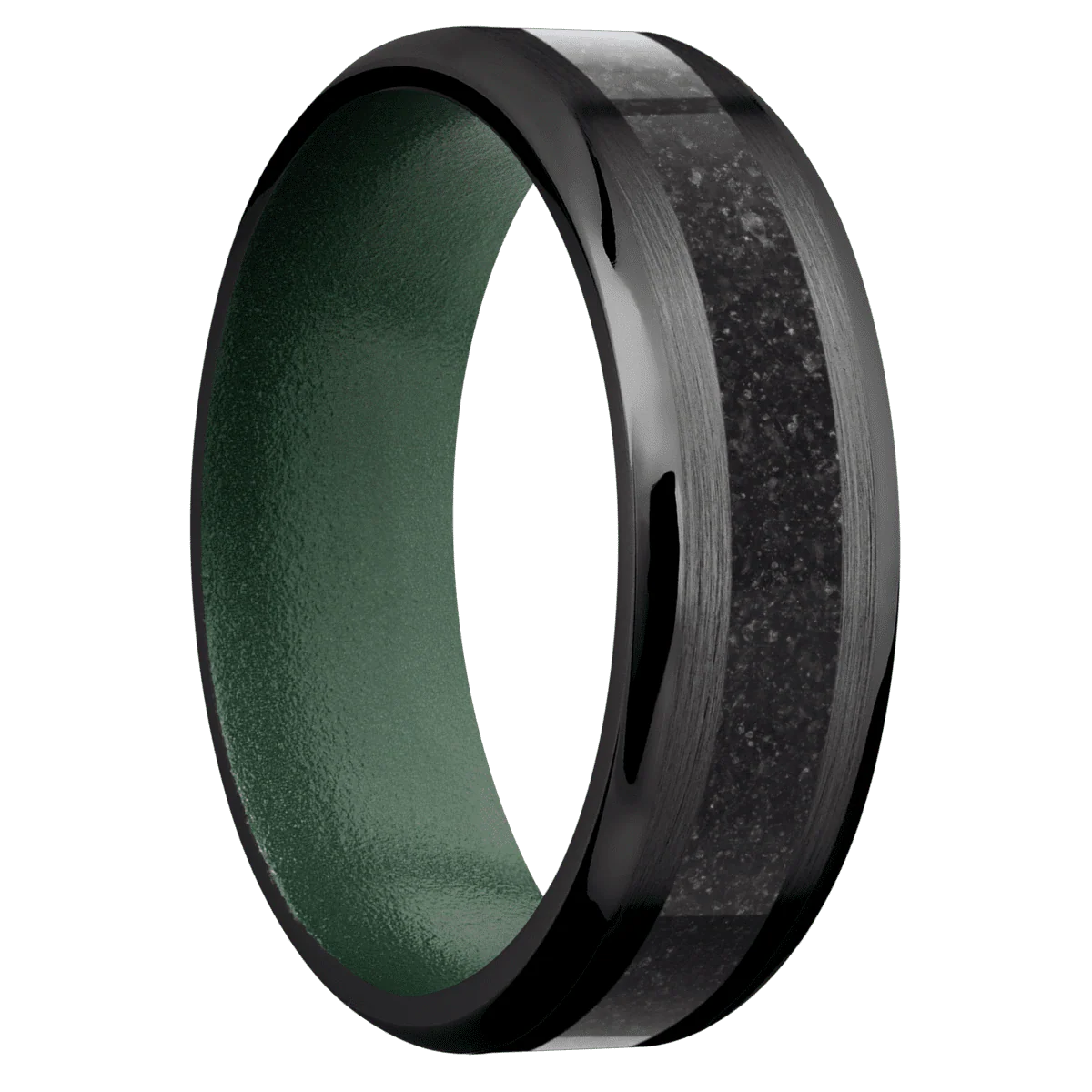 Zirconium + Satin , Polish Finish + Eastern Green