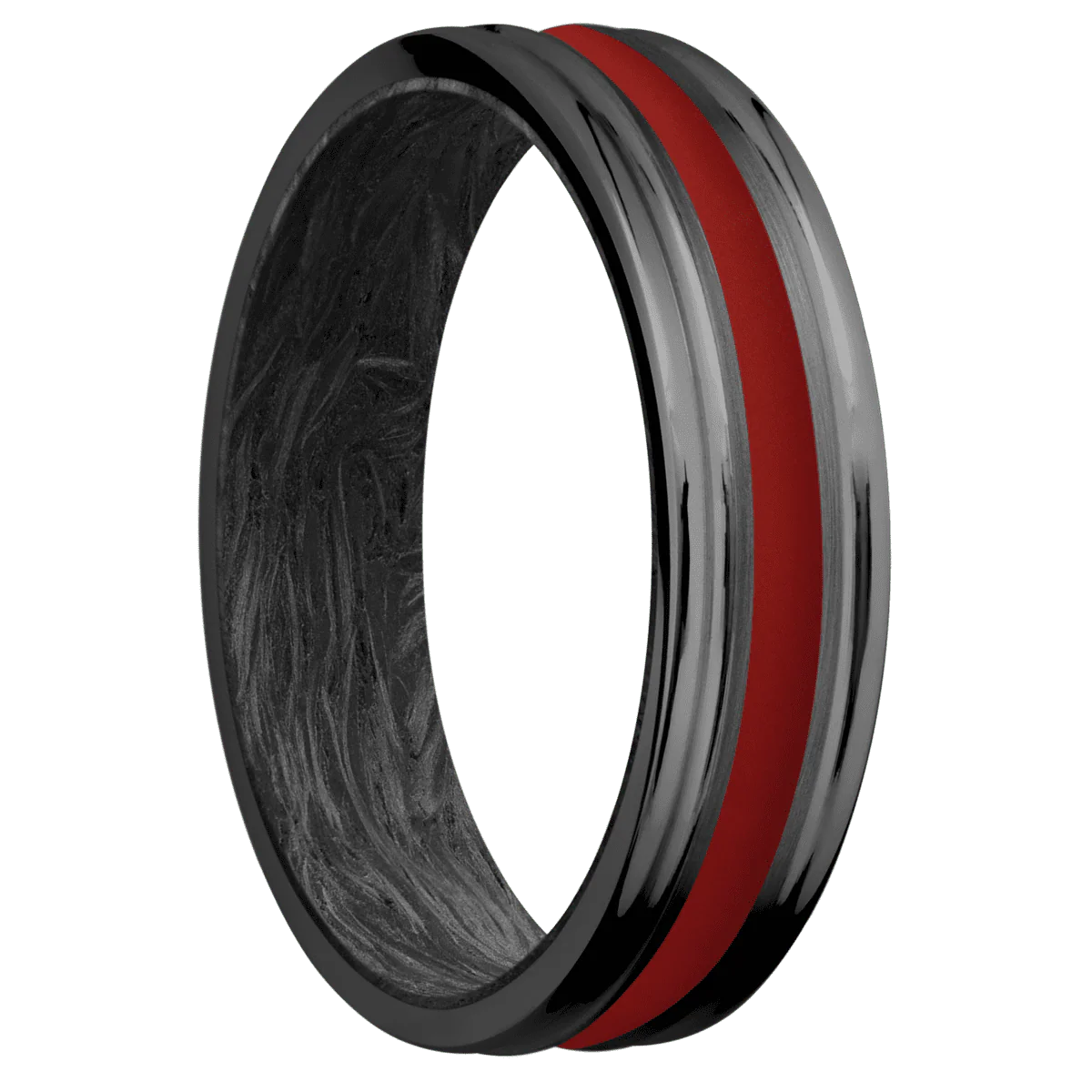 Zirconium + Satin , Polish Finish + Forged Carbon Fiber
