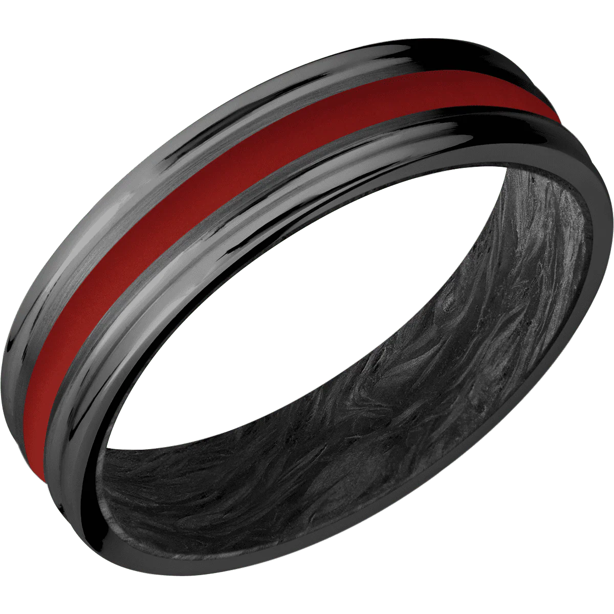 Zirconium + Satin , Polish Finish + Forged Carbon Fiber - Image 2