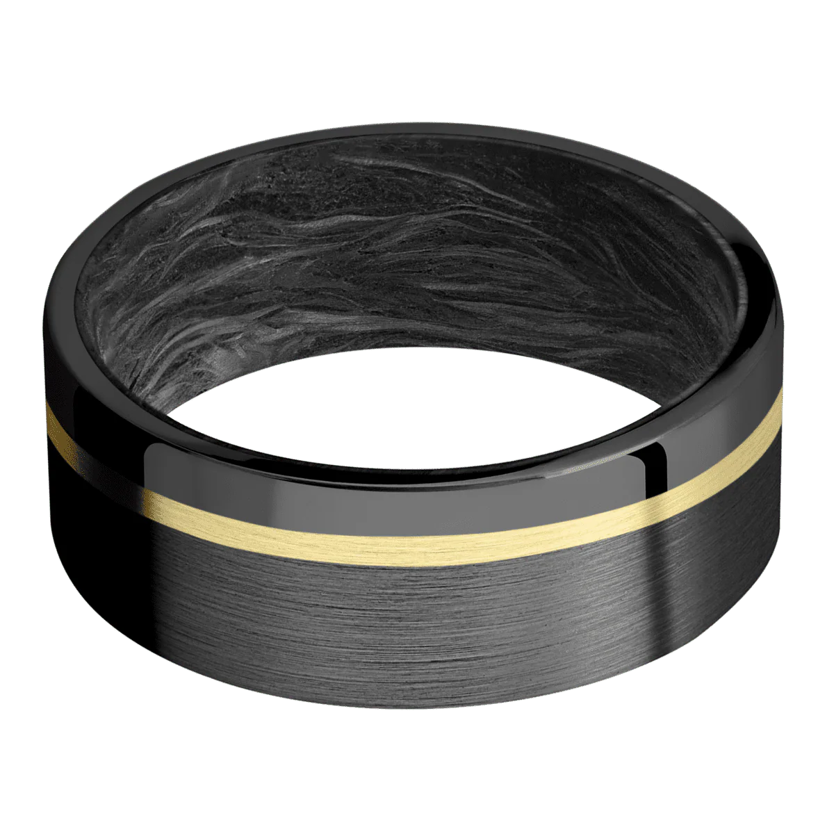 Zirconium + Satin , Polish Finish + Forged Carbon Fiber - Image 3