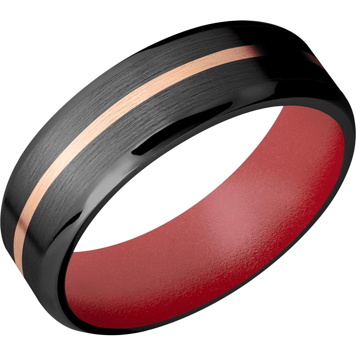 Zirconium + Satin , Polish Finish + Habanero Red - Image 2