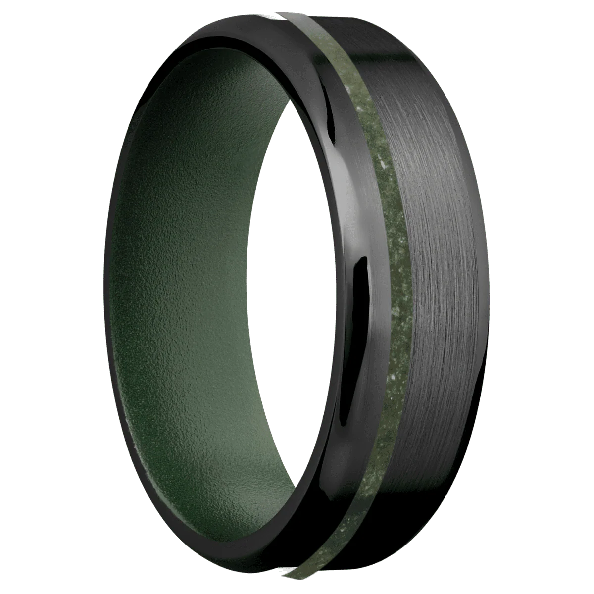 Zirconium + Satin , Polish Finish + Highland Green