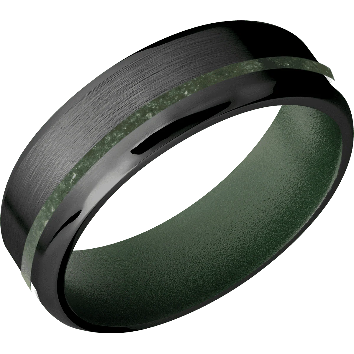 Zirconium + Satin , Polish Finish + Highland Green - Image 2
