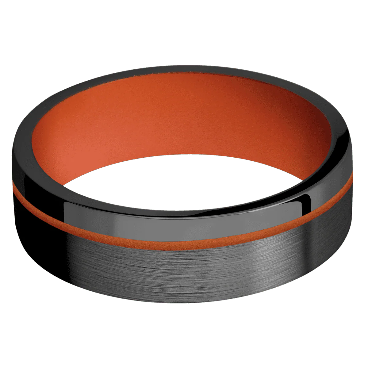Zirconium + Satin , Polish Finish + Hunter Orange - Image 3