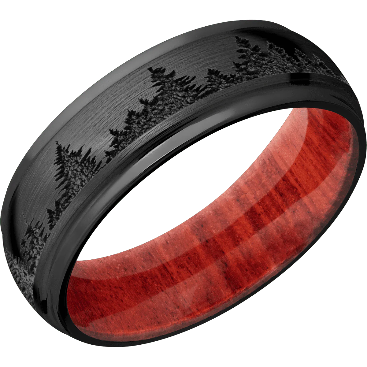Zirconium + Satin , Polish Finish + Red Heart - Image 2