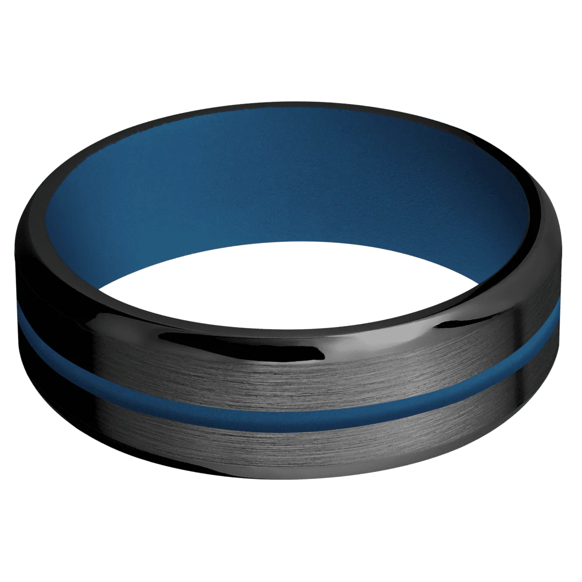 Zirconium + Satin , Polish Finish + Ridgeway Blue - Image 3