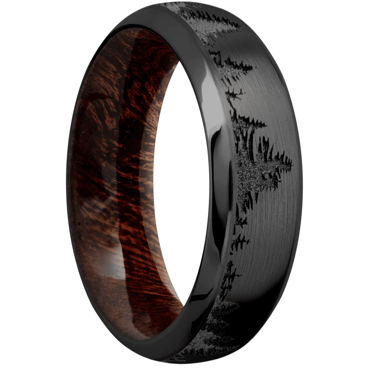 Zirconium + Satin , Polish Finish + Sapele