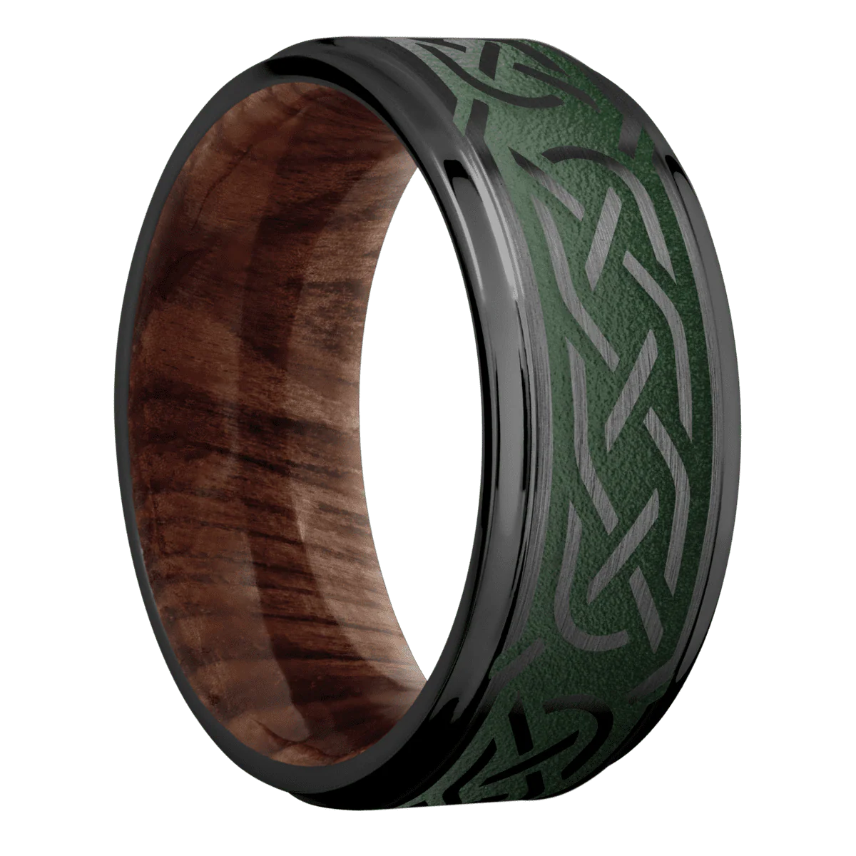Zirconium + Satin , Polish Finish + Sequoia