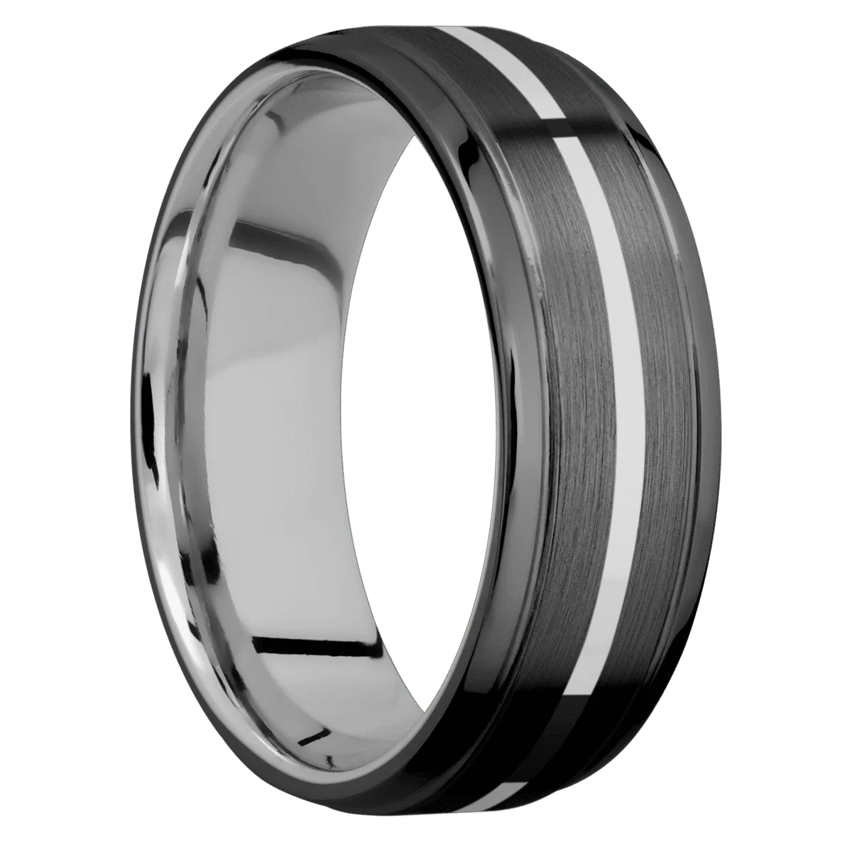 Zirconium + Satin , Polish Finish + Titanium