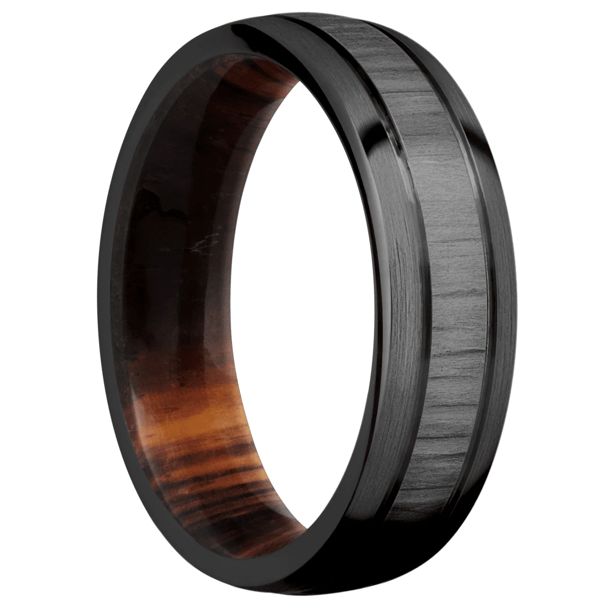 Zirconium + Treebark1 , Satin Finish + Cocobolo